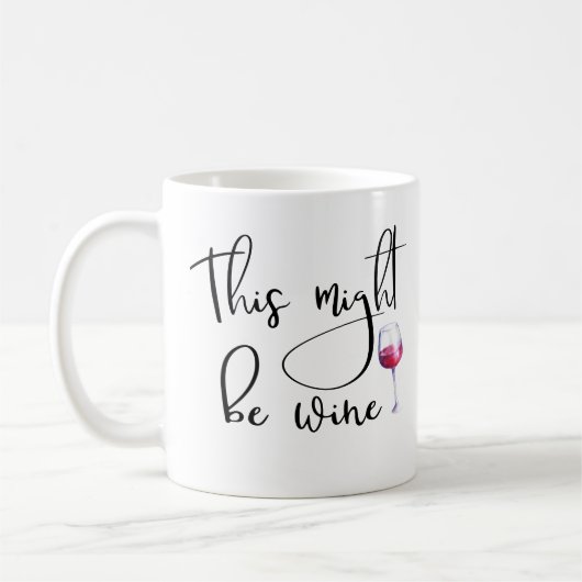 Dies könnte eine handgeschriebene Tasse des Weinka (Links)