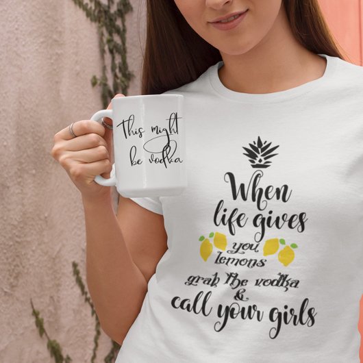 Dies könnte Vodka Coffee Tasse Handgeschriebenes S