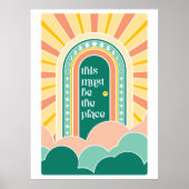 dies muss der Ort der Retrotür sein Poster (Vorne)