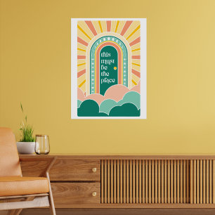 dies muss der Ort der Retrotür sein Poster