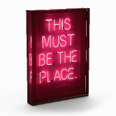 "Dies muss der Ort sein" Akrylle Wohngestaltung Fotoblock (Links)