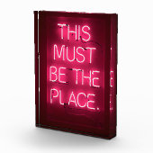 "Dies muss der Ort sein" Akrylle Wohngestaltung Fotoblock (Rechts)