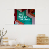 Dies muss ein typografischer Bildtext sein Poster (Küche)