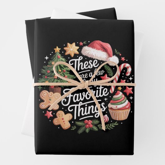 Dies sind ein paar meiner Lieblingssendungen Weihn Geschenkpapier Set (Beispiel)