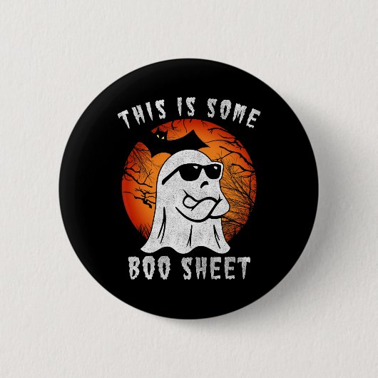 Dies sind einige Boo-Sheet Halloween Ghost Fun Ges Button (Vorderseite)