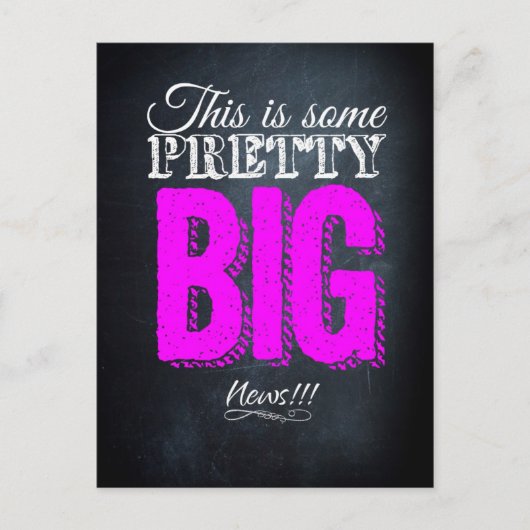 Dies sind einige hübsche große Neuigkeiten Postkarte (Vorderseite)