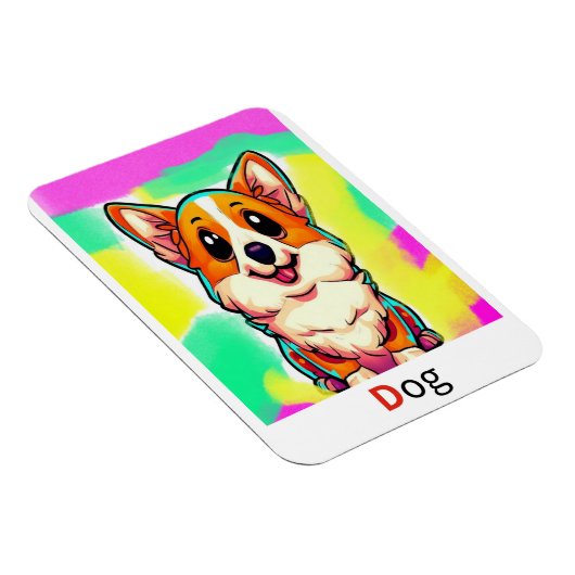 Dies sind farbige Alphabet-Taschenkarten. Magnet (Rechte Seite)