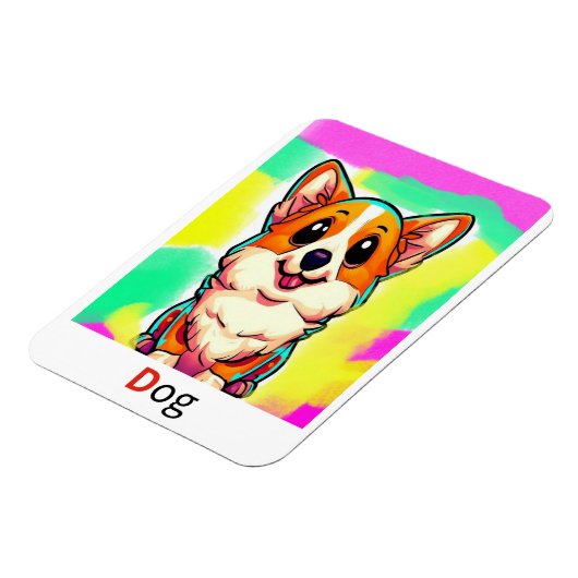 Dies sind farbige Alphabet-Taschenkarten. Magnet (Linke Seite)