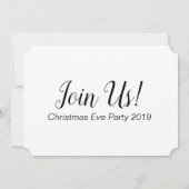 "Dies war die Nacht vor" Weihnachtsabend Einladung (Rückseite)