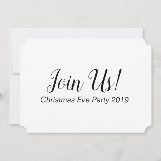 "Dies war die Nacht vor" Weihnachtsabend Einladung (Rückseite)