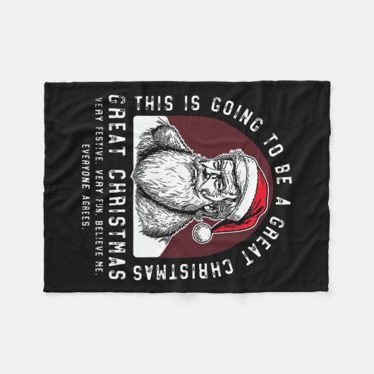 Dies wird ein großer Weihnachtsmann sein, den Trum Fleecedecke (Vorderseite (Horizontal))