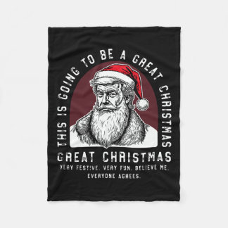 Dies wird ein großer Weihnachtsmann sein, den Trum Fleecedecke