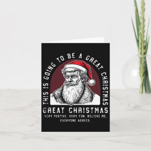 Dies wird ein großer Weihnachtsmann sein, den Trum Karte