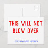 Dies wird nicht überwinden postkarte (Vorne/Hinten)