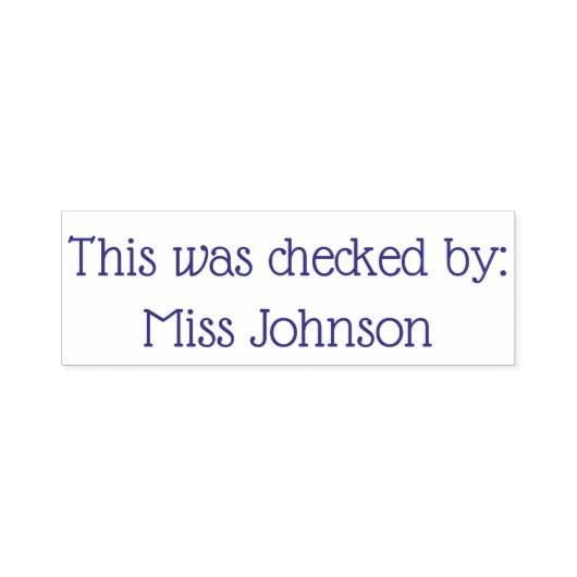 Dies wurde durch Briefmarke aus Gummi überprüft Permastempel (Design)