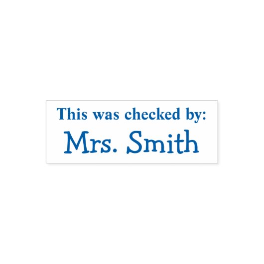 "Dies wurde durch" Personalisierte Briefmarke aus  Permastempel (Design)