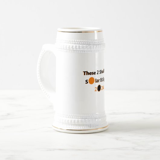 Diese 2 sollen Solar Eclipse 2024 passieren - Whit Bierglas (Vorderseite Links)