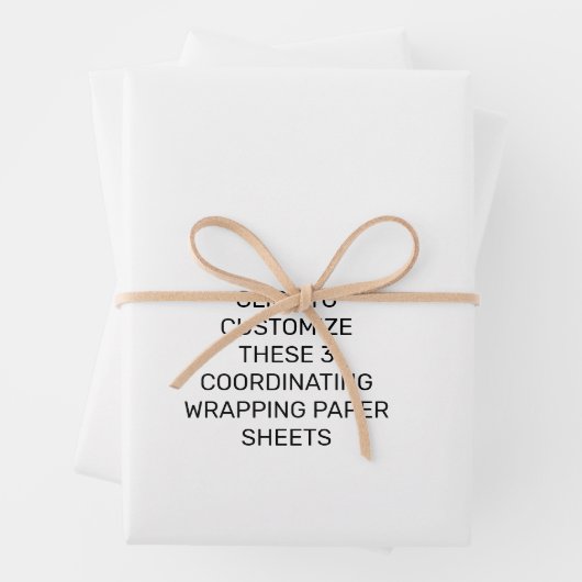 DIESE 3 KOORDINIERENDEN ARBEITSPAPIERE KENNEN GESCHENKPAPIER SET (Beispiel)