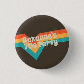 Diese 70er-Party-Frisbee Button (Vorderseite)