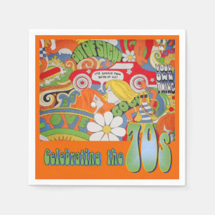 Diese 70er Serviette