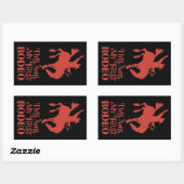 DIESE AINT MEIN ERSTER RODEO lustiger Cowboy Reite Rechteckiger Aufkleber (Blatt)