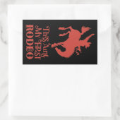 DIESE AINT MEIN ERSTER RODEO lustiger Cowboy Reite Rechteckiger Aufkleber (Tasche)