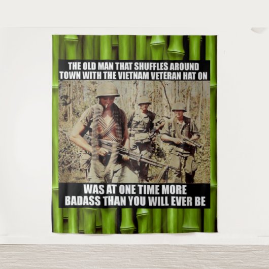 DIESE ALTE VIETNAM WANDTEPPICH (Vorderseite)