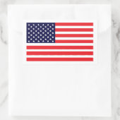 Diese amerikanische Flagge Rechteckiger Aufkleber (Tasche)