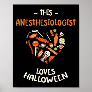 Diese Anästhesistin Lieben Halloween Anästhesist Poster