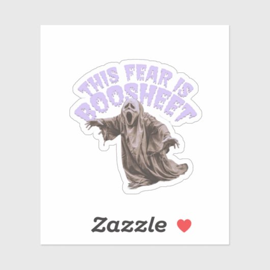 Diese Angst ist bootsheet - lustiger Halloween-Gei Aufkleber (Blatt)