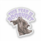 Diese Angst ist bootsheet - lustiger Halloween-Gei Aufkleber (Vorderseite)