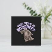 Diese Angst ist bootsheet - lustiger Halloween-Gei Einladung (Stehend Vorderseite)