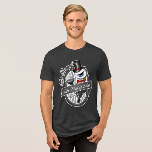 Diese Art Mann Tri-Blend Shirt (Vorderseite voll)