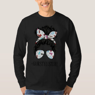 Diese Autism Mom Unordentliche Frisur Puzzle Sonne T-Shirt