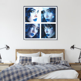 Diese blauen Augen  Leinwanddruck