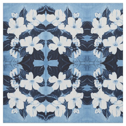 Diese Blossom-Blues Stoff (Muster)