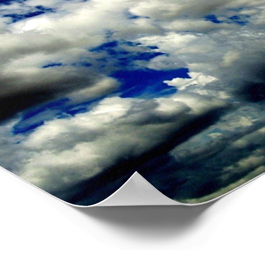 Diese Blue Sky I-Liebe Poster (Ecke)