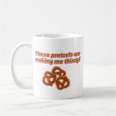 Diese Brezeln machen mich durstig Kaffeetasse (Links)