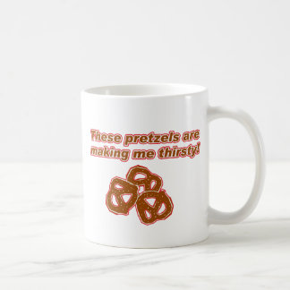 Diese Brezeln machen mich durstig Kaffeetasse