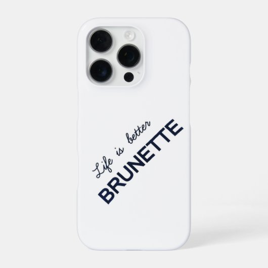 Diese Brünette Energie iPhone Hülle (Rückseite)