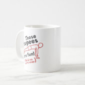 Diese Burpees waren Spaß Kaffeetasse (Vorderseite Links)