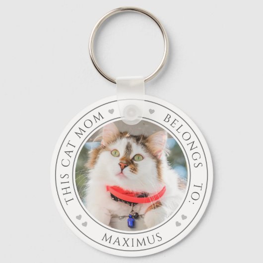 Diese Cat-Mama gehört zu 2 benutzerdefinierten Kit Schlüsselanhänger (Vorderseite)