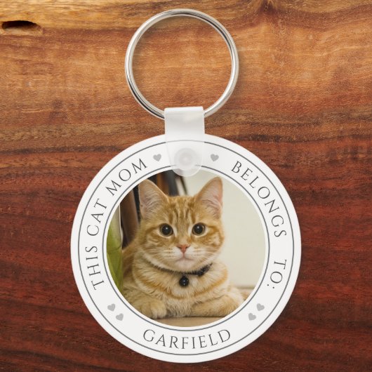 Diese Cat-Mama gehört zu 2 benutzerdefinierten Kit Schlüsselanhänger (Rückseite)