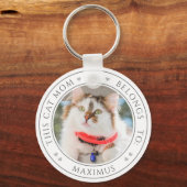 Diese Cat-Mama gehört zu 2 benutzerdefinierten Kit Schlüsselanhänger (Vorderseite)