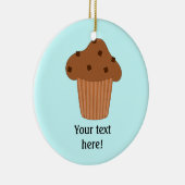 Diese Choc Chip Muffin Grafik anpassen Keramik Ornament (Rechts)