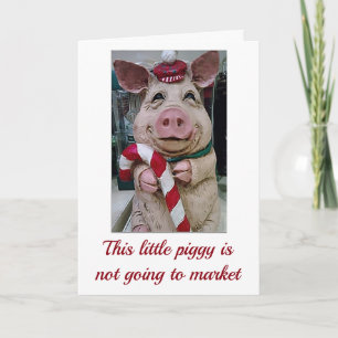 DIESE **CHRISTMAPIGGIE** IST EIN COMIC FÜR SICHERH FEIERTAGSKARTE