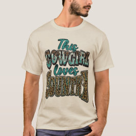 Diese Cowgirl liebt Country Western Leopardenprint T-Shirt