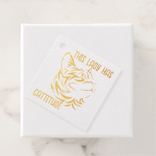 Diese Dame hat Katitude Geschenkanhänger (Mit Box)