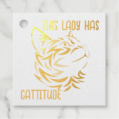 Diese Dame hat Katitude Geschenkanhänger (Vorderseite)