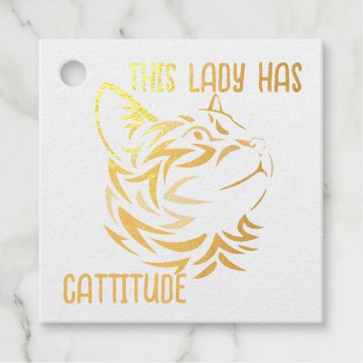 Diese Dame hat Katitude Geschenkanhänger (Vorderseite)